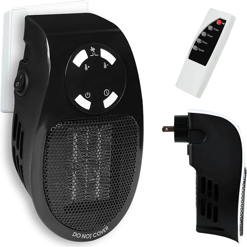 Compact Plug In Wall Outlet Space Heater
