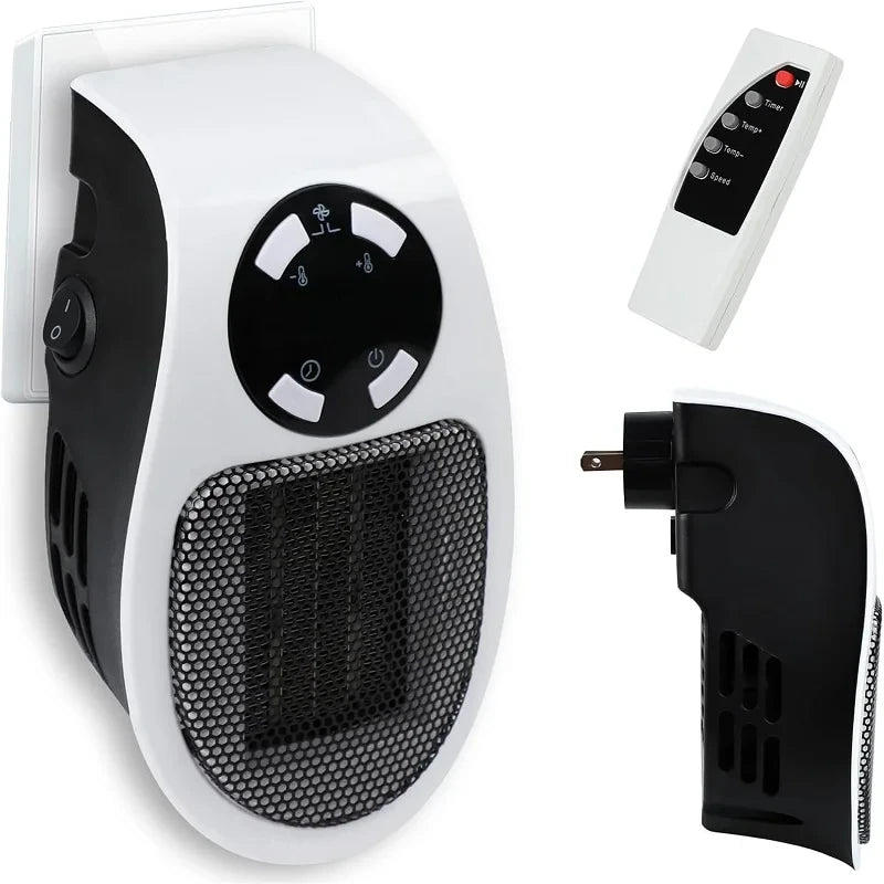 Compact Plug In Wall Outlet Space Heater