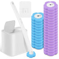 New Disposable Toilet Brush Cleaning Kit Long Handle Auto Lid Opening Replacement Head Bathroom WC Tool Accessories